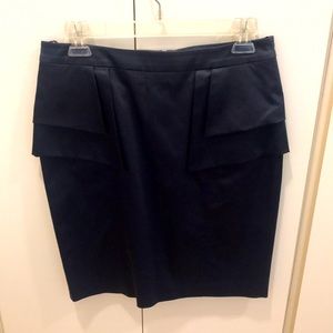 Beautiful satin navy skirt